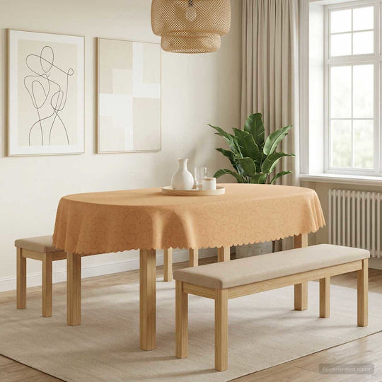 vidaXL Beige Tischdecke 160x220cm