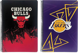 NBA Σπιράλ Τετράδιο Ριγέ Α4 105 Φύλλων (Διάφορα Σχέδια/Χρώματα)