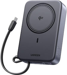 Ugreen PB567 MagSafe Qi2 Външна батерия 20000mAh 15W с USB-A порт и USB-C порт Сив Ugreen PB567 MagSafe Qi2 Външна батерия 20000mAh 15W с USB-A порт и USB-C порт Сив