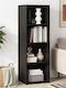 vidaXL Bücherregal Highboard Schwarz Eiche 40x41x124cm