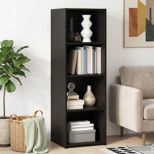 vidaXL Bücherregal Highboard Schwarz Eiche 40x41x124cm