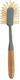 Ultra Clean Bamboo Cleaning Brush with Handle for Grey Plates