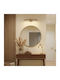Edaxo Round Bathroom Mirror from Metal 80x80cm Gold
