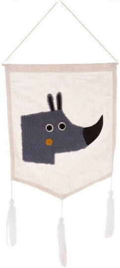 Home&Styling Collection Kinderwanddekoration Hängende Tiere 70x37cm