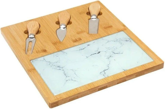 Secret de Gourmet Πλατώ Σερβιρίσματος Τυριών Ξύλινο 30x28εκ. 5τμχ