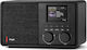 Pinell Supersound 201 Επιτραπέζιο Ραδιόφωνο Μπαταρίας DAB+ με Bluetooth Μαύρο