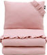 Pulp Bamboo Kidizi Baby Bettwäsche-Set Für Krippe Rosa
