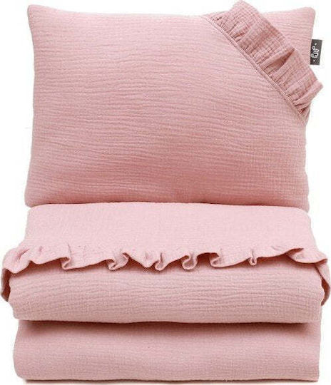 Pulp Bamboo Pink Baby Bedding Set For Crib