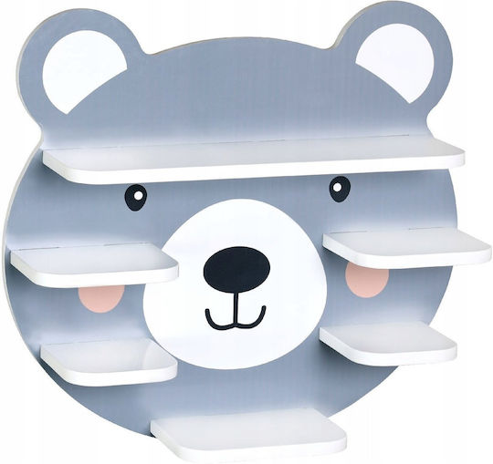 Kids Wall Mount Grey Shelf