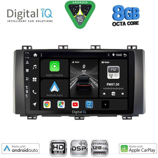 Digital IQ Автомобилна Аудио Система За Seat Ateca 2017-2025 (Bluetooth/USB/Вграден Wi-Fi/GPS/Apple CarPlay/Android Auto) С Touch Screen 9"