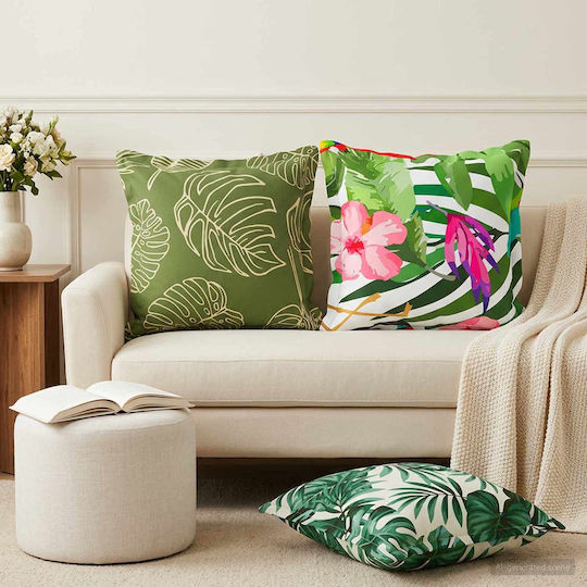 vidaXL vidaXL Decorative Pillow Case Houten Leaf 45x45cm