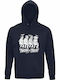 Hoodie Organic Unisex " Twerk Treat Horror Characters Spooky Sexy Halloween " French Navy