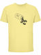 Unisex T-shirt "Music Is My Medicine Free Therapy" Hellgelb