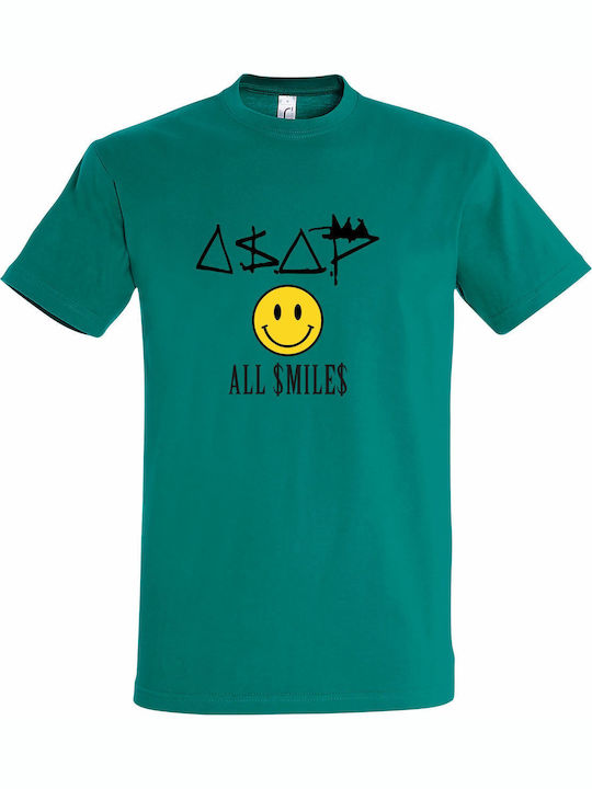 T-shirt Унисекс Asap Rocky All Smiles Смарагден