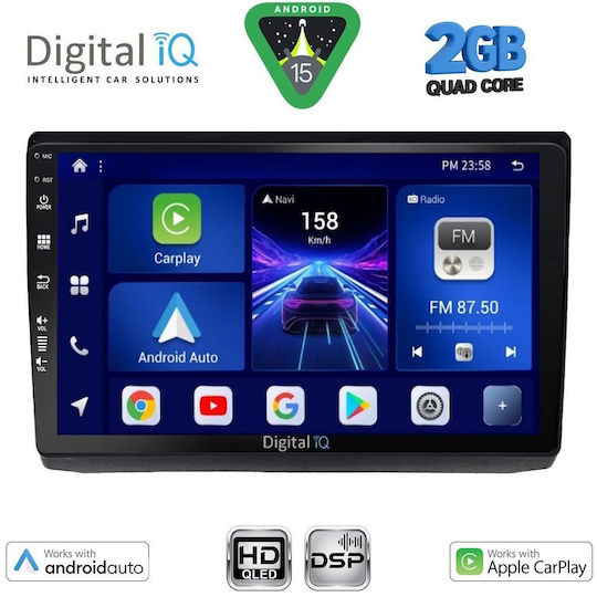 Digital IQ Автомобилна Аудио Система За Opel Vivaro Renault Trafic Nissan Primastar 2004-2015 Bluetooth USB Вграден Wi-Fi GPS Apple CarPlay Android Auto С Touch Screen 10"
