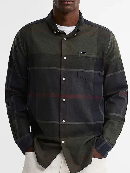 Barbour Dunoon Дълъг Ръкав Риза Каре Shadow Cla...