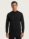 Langarm Bluse Schwarz