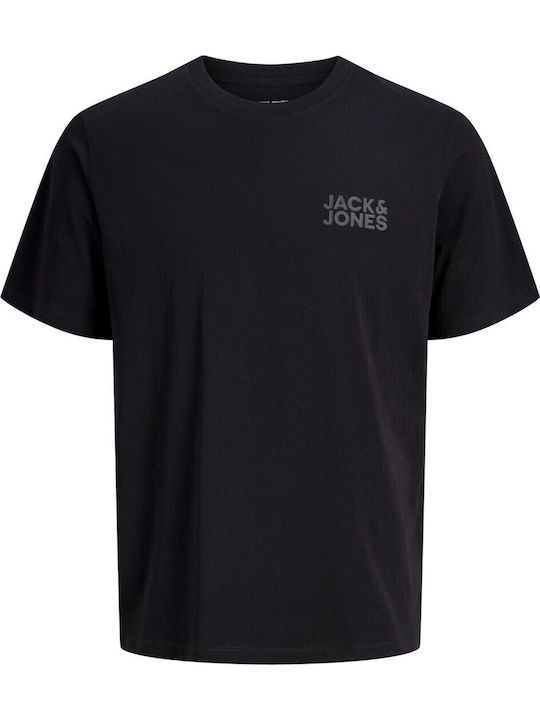 Jack & Jones Μπλούζα Κοντομάνικη Μαύρη