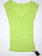 Women's Sleeveless Blouse with V-Neck Green