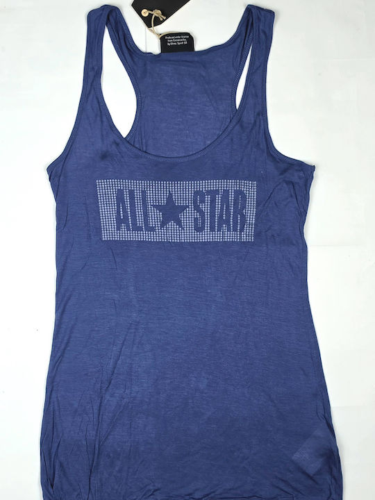 Women's Blouse with Spaghetti Straps Dark Blue