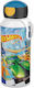Plastic Kids Water Bottle Hot Wheels with Pop-Up Spout Multicolour 400ml