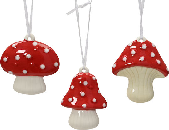 Hanging Mushroom Ornament 7.1x8.4cm (Miscellaneous Designs)