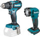 Makita DLX2349J Drill Driver & Light Brushless 18V with 3 Batteries 3Ah and Case
