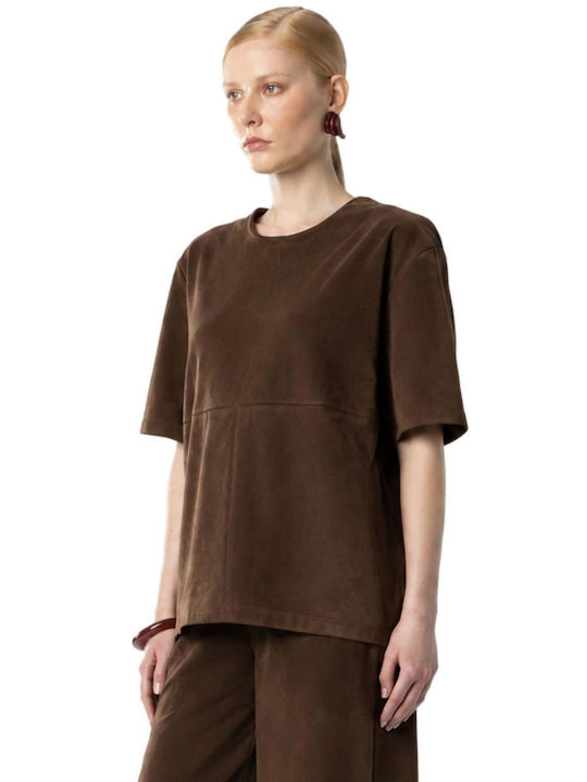 Moutaki Brown Blouse