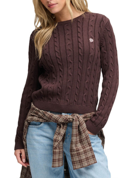 Superdry Damen Bluse Braun