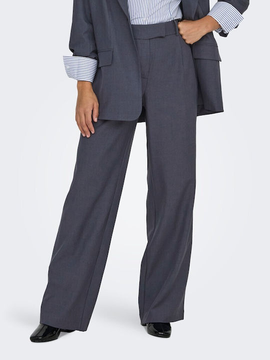 Only Women's Fabric Trousers Blue