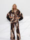 Women's Brown Set with Trousers AM104_016
