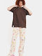 Damen Stoffhose Beige