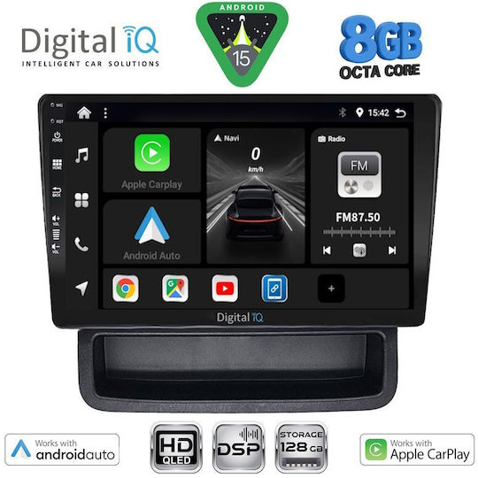 Digital IQ Автомобилна Аудио Система За Opel Vivaro Renault Trafic Nissan Primastar 2004-2015 (Bluetooth/USB/WiFi/GPS/Apple CarPlay/Android Auto) С Touch Screen 10"