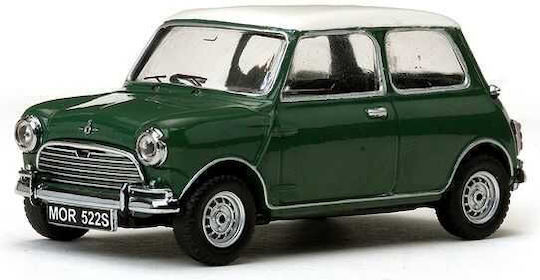 Mini Cooper S 1967 Model Car 1:43 Scale Green White Roof