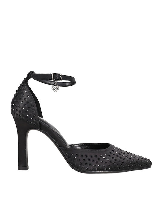 Pantofi cu toc cu Barete Negre