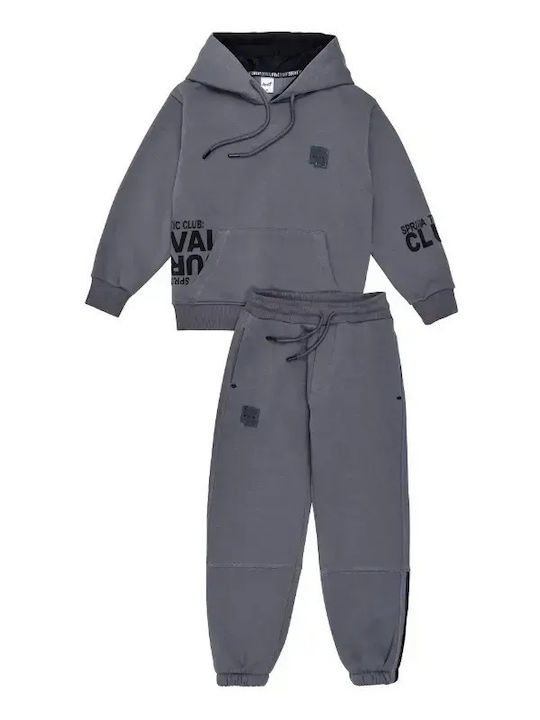 Sprint Kids Sweatpants Set With Top Grey 2 Pieces