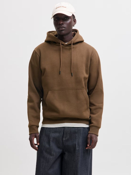 Jack & Jones JJEBRADLEY Sweatshirt mit Kapuze Braun