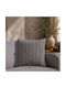 Teoran Decorative Pillow Case Macon Charcoal Grey 50x50cm