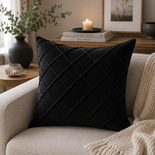 Mia Home Калъф За Възглавница Черен 45x45см