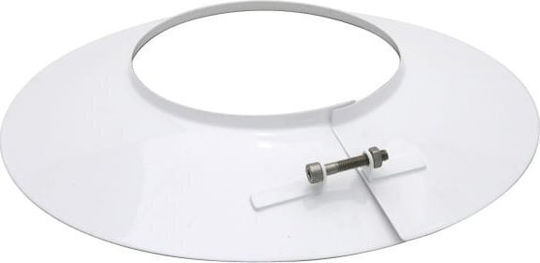 Spiroflex Капак За Тръба На Отопление 60/100мм Галванизиран Плътен Бял Rsk.sx-td60/100osb