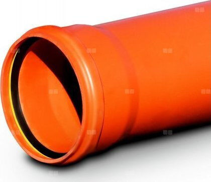 Magnaplast Inox Kaminrohr Pvc-u Sn8 400/3000mm 11.7kg Für Außenanwendung