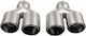 Mtuning Kaminrohr Auspuff Endstück Typ: 42 89mmx2 Eingang 70mm Set