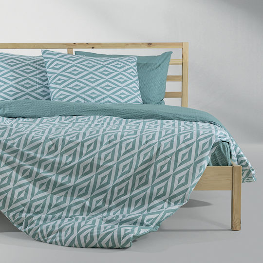 Lino Home Подредба Чаршафи King Size 260x270см Мента 4 Бройки