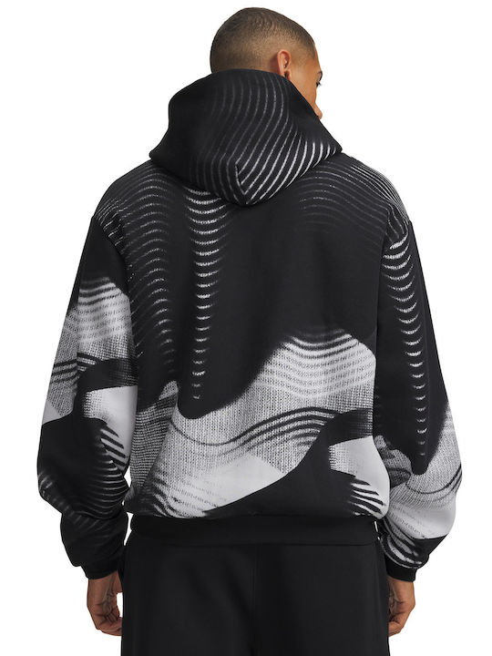 Under Armour Fleece Sweatshirt mit Kapuze Schwarz