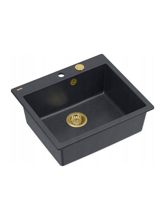 GraniteQ Morgan 110 Drop-In Küchenspüle aus Flü...