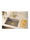 GraniteQ Logan Undermount Kitchen Sink from Liquid Granite M59.5xW45.1cm Brown