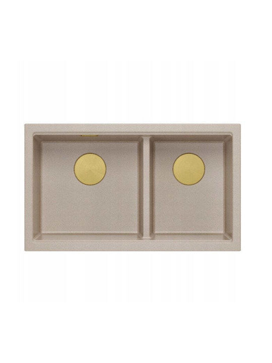 GraniteQ Logan Подплотова Кухненска Мивка от Си...