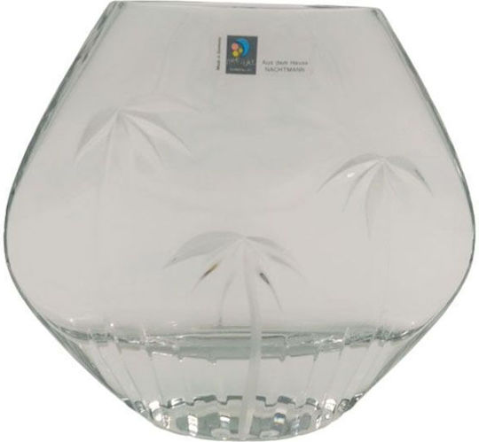Dekorative Vase Kristall Transparent 16x20xH6.5cm