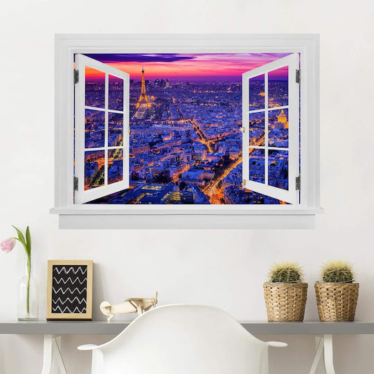 3D Illuminated Paris Wall Sticker 90x120cm