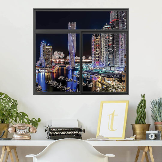 Dreidimensionales Wandsticker Pyrotechnik Dubai 80x89cm